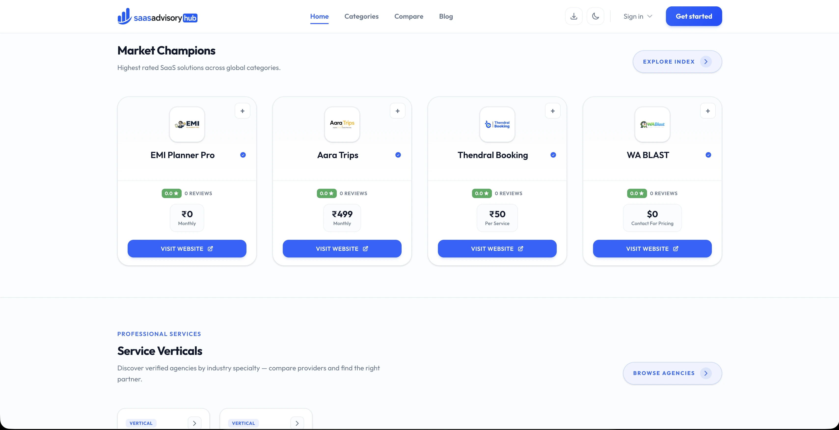 SaaS Advisory Hub compare and reviews experience